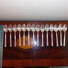 Vintage Signed Lunt "Modern Classic" 925 Sterling Silver Teaspoon 6" G Mono 25g