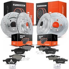 A-premium Front Rear Drilled Brake Rotors Ceramic Pads For Mazda 3 2005-2013 A-premium Front Rear Drilled Brake Rotors Ceramic Pads For Mazda 3 2005-2013