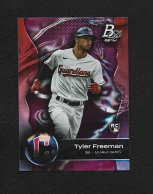 2023 Bowman Platinum Tyler Freeman RC #30 Pink Ice Foil 64/199 Guardians