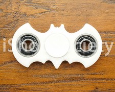 Bat Fidget Spinner Tri-Spinner EDC Figet Hand Desk Focus Toy ADHD -USA- WHITE