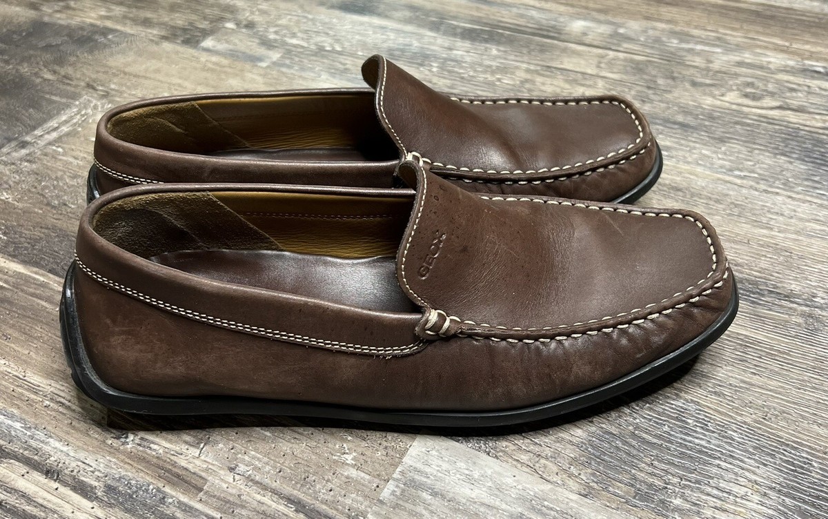 Geox Respira Shoes Men 9.5 Brown Suede Driving Loafers Casual Comfort Men main image 2