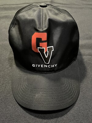 P*e様 GIVENCHY キャップ　美品 $450 GIVENCHY PARIS GV BASEBALL CAP HAT ITALY SHINY TOP VARSITY