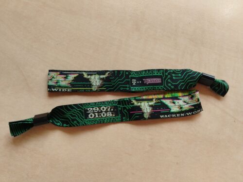 W:O:A Wacken Festivalbändchen WWW Wacken:World:wide, limitiert, Wristband