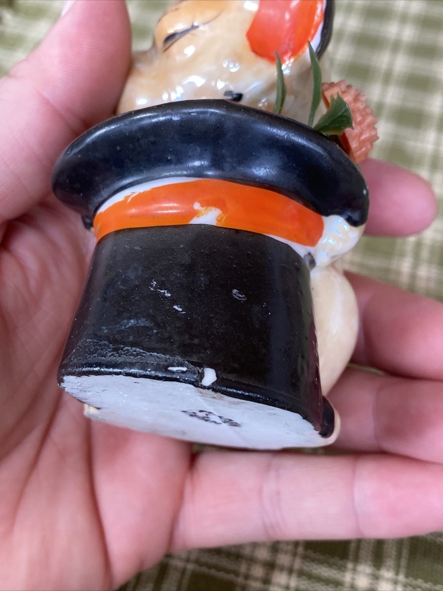 1920年代　オールドジャパン ボンゾー　Bonzo　 小物入れ 20cm Vtg DOG Winking BONZO Top Hat Toothpick Match Holder Mini Vase
