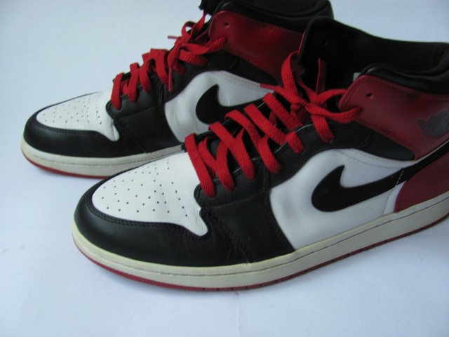 NIKE AIR JORDAN 1 I RED BLACK TOE 2007 BMP OLD LOVE SZ 13 Basketball 136085 102 | eBay