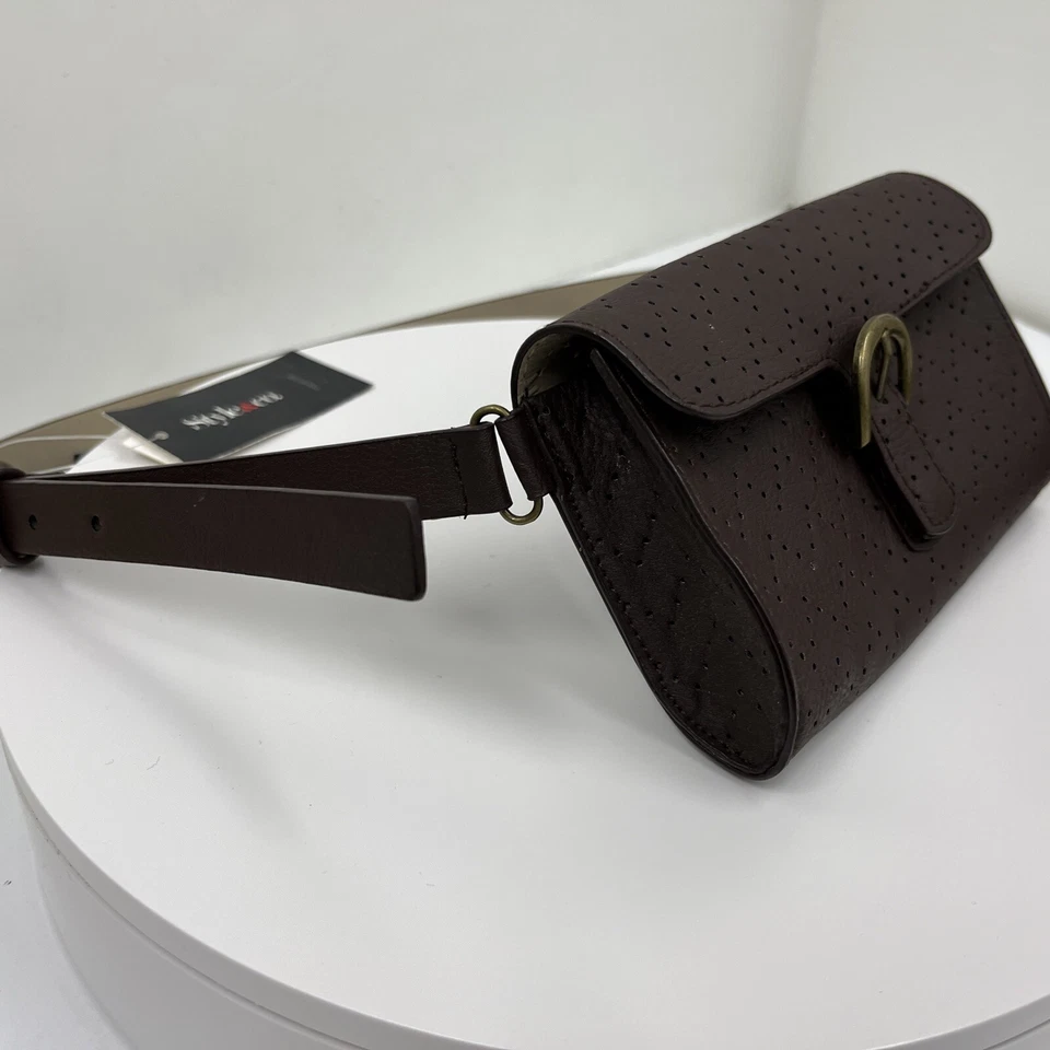 Riñonera perforada Style & Co. para mujer cinturón mediano 33" marrón Foto 4 de 4