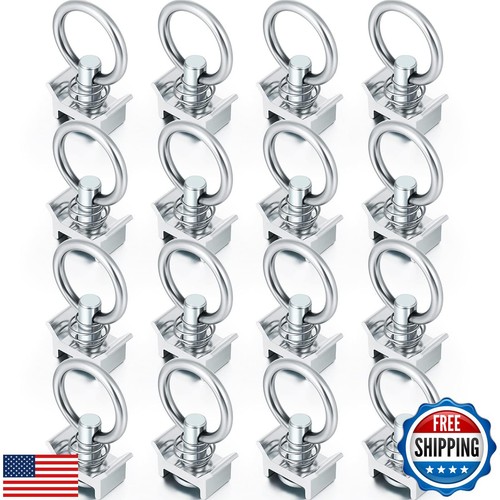 Single Stud Fitting L Track 4,000LB Capacity with Stainless Steel Round Ring