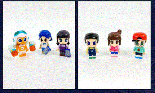 The Haunted House Shinbi Apartment 4 Ghost Z Mini Block Set Figure 12Types/KOREA - Picture 6 of 7