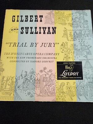 Gilbert And Sullivan Trial By Jury 1949 Vintage Vinyl Record Box Set Album LP