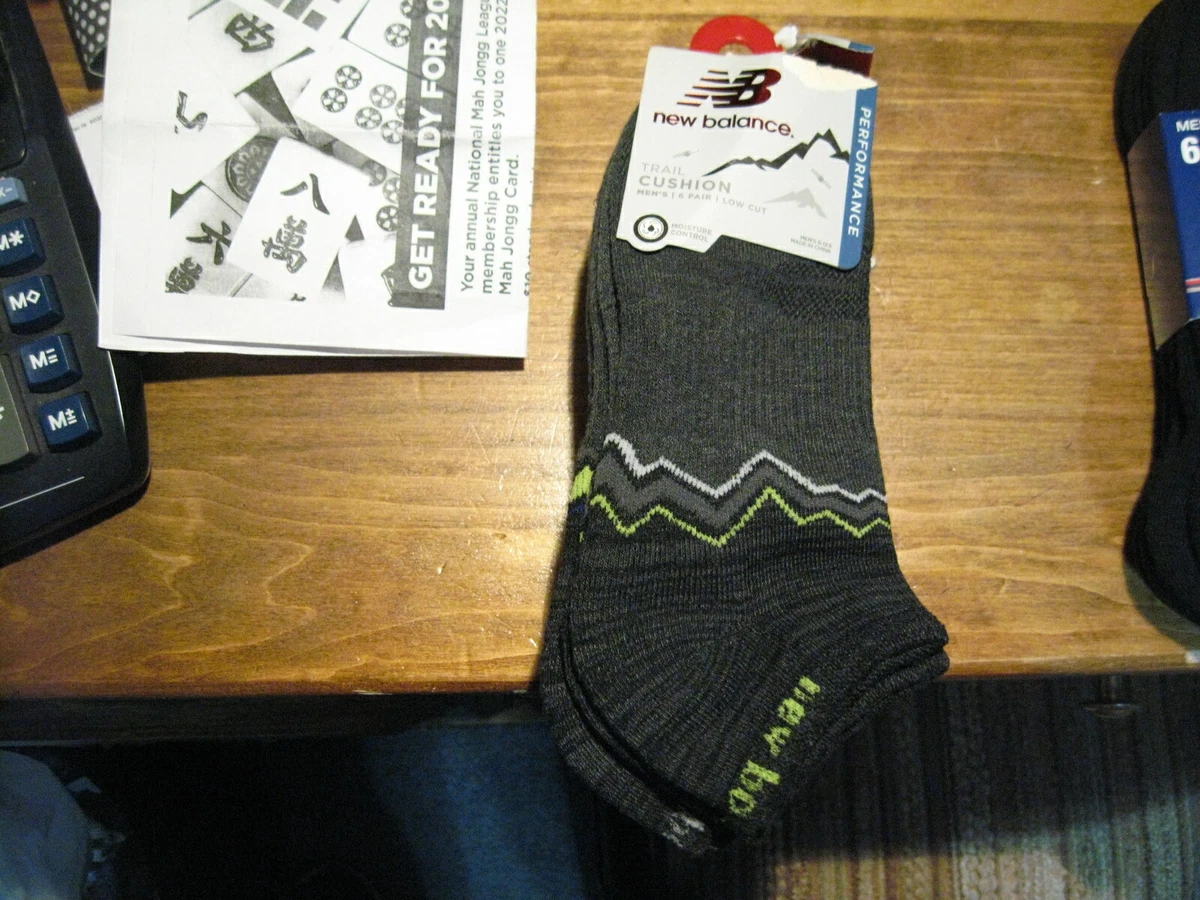 New balance men's top 6-pair ankle socks