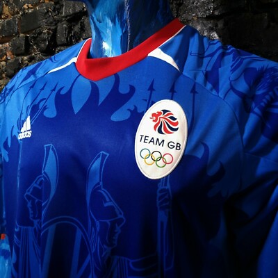 Great Britain Team Jersey Olympic Games Shirt Adidas X16812 Mens
