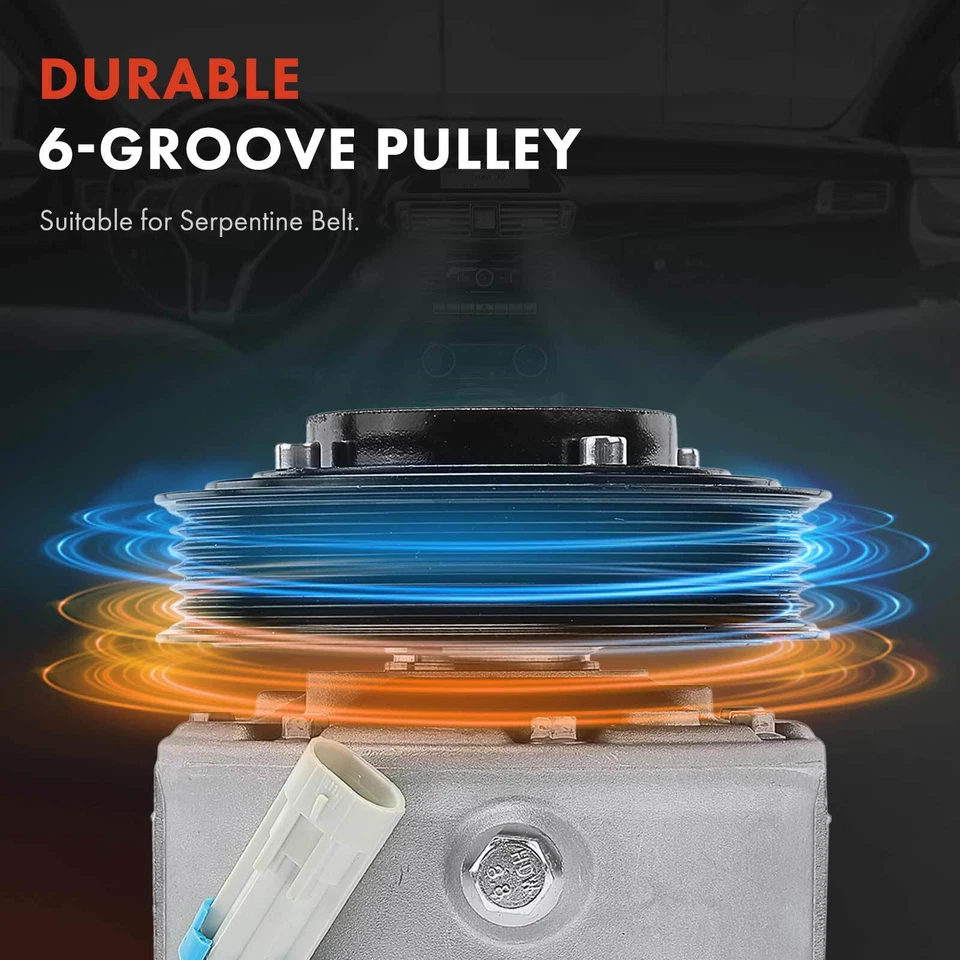 Compresor de aire acondicionado con estilo CVC para Buick Allure LaCrosse Cadillac SRX Saab 9-4X Foto 4 de 4