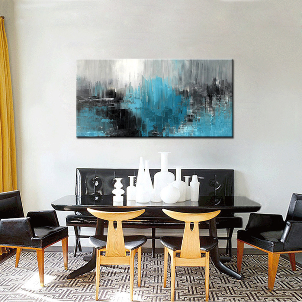 Mintura Hand Painted Modern Abstract Oil Paintings On Canvas Wall Art ...