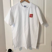 Slim Jim Brand heavyweight cotton T-shirt tee embroidered logo men’s size large