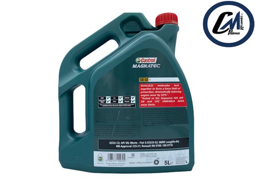OLIO MOTORE ORIGINALE CASTROL MAGNATEC 5W-40 C3 TANICA UFFICIALE 5 LT. - Imagen 3 de 6