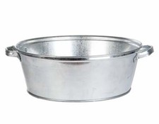 Esschert Design Zinkwanne 42x36x13cm, 8,7 Liter, Dekowanne, Pflanzwanne, OZ68