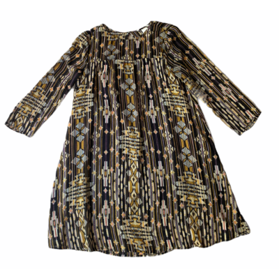 h&m gold black dress Tahari Women's Black Gold Metallic Textured Sleeveless Sheath Dress Sz