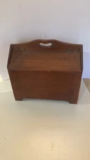 Vintage Wooden Box With Handles And Drawer. Sewing, Craft, Knitting, Tools,