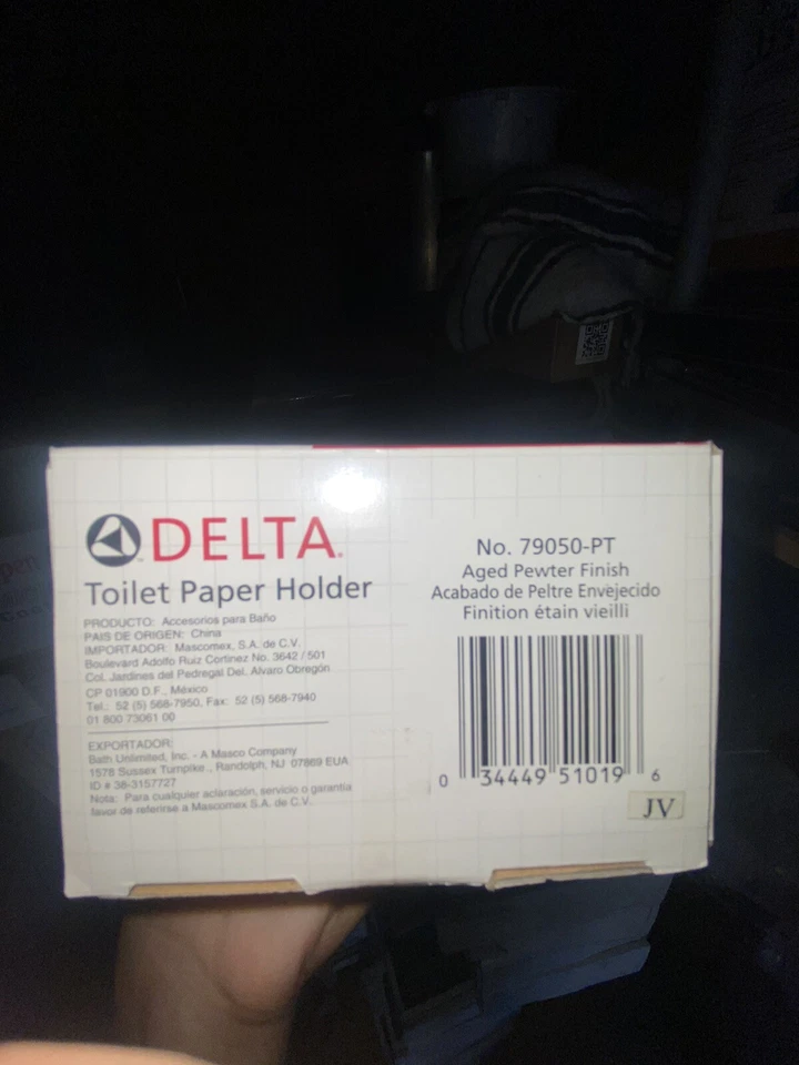 Delta Lockwood Collection Aged Pewter Finish Toilet Paper Holder 79050-PT - Image 2 of 3