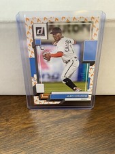 Jazz Chisholm 2022 Donruss Baseball Base On Fire #106 Miami Marlins /75