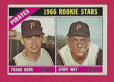 1966 Topps Pittsburgh Pirates Rookie Stars # 123 - Frank Bork & Jerry May