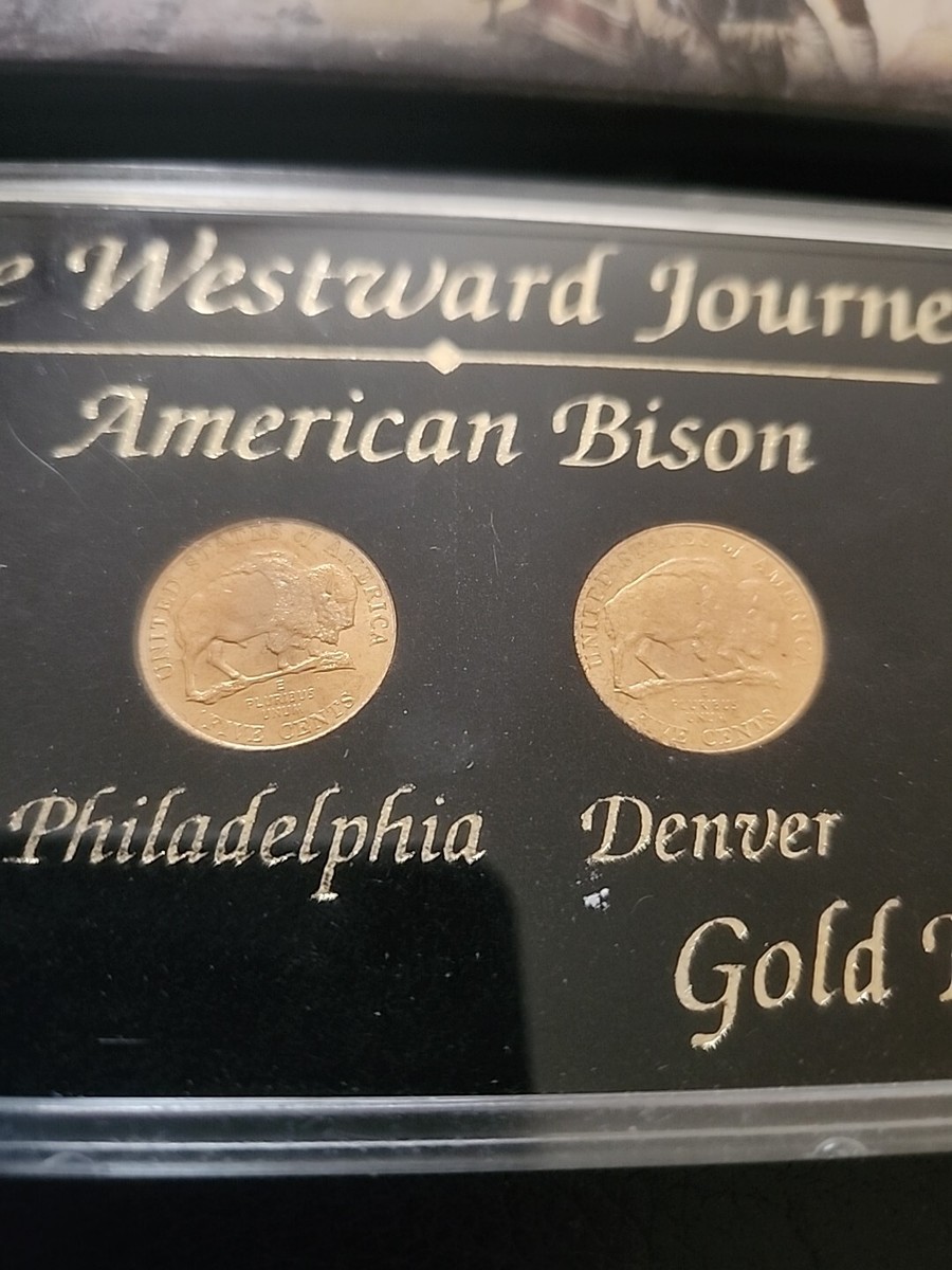 2005 P&D Westward Journey Nickel Set - American Bison Gold Edition