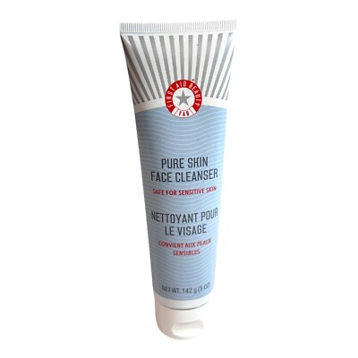 First Aid Beauty Pure Skin Face Cleanser 5 Oz Sensitive Skin Formula NEW Full Sz