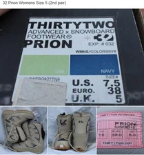 Womens Snowboard Boots Size 7.5US (UK5) 32 Prion B14