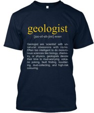 Geologist Man Usa T-Shirt Made in the USA Size S to 5XL