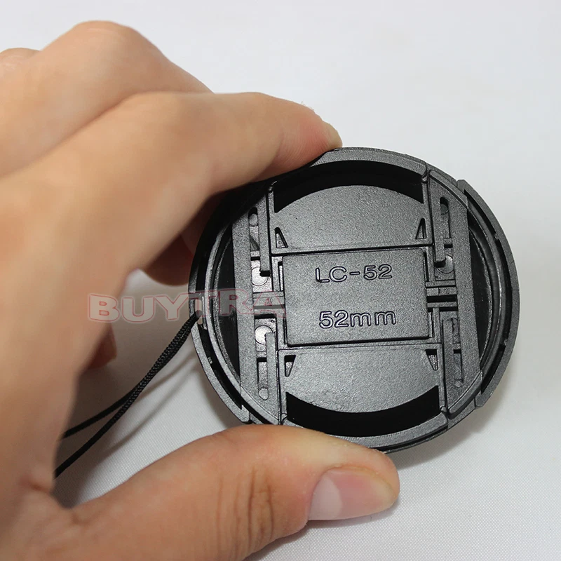 52mm Center Pinch Snap on Front Cap Cover For Sony Canon Nikon Lens Filter .l8 - Image 3 of 3