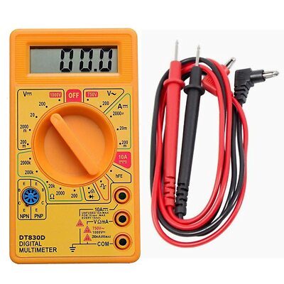 NEW Digital Multimeter Pocket Multi Continuity Tester Multimeters Multifunction