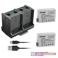 Kastar Battery Quadruple Charger for Canon LP-E8 Battery, LC-E8 LC-E8E Charger