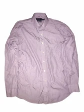 Polo By Ralph Lauren Regent Classic Fit Button Down Shirt Sz L 16.5 Purple C55