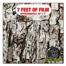 Hydrographic film Forest Ghost Tree Bark hydro dipping 7' x 20" hydro dip