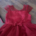 Girls Red Tulle Party Dress By Kensie Girl Size 8 with Sparkles, Ruffle, Flowers — photo 2