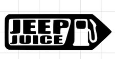 Jeep Juice Gas Vinyl Decal Sticker Auto Funny