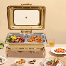 Chafing Dish Sets 9QT Stainless Steel Chafer Food Warmer Party Buffet stove