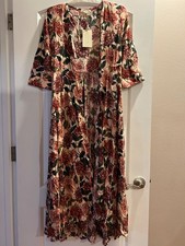 NWT Joyfolie Mia Joy Girls 14 Katherine Duster in Pink Oversized Floral New