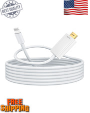 Lightning to HDMI Cable 6ft for iPhone Digital AV Adapter, 1080P...