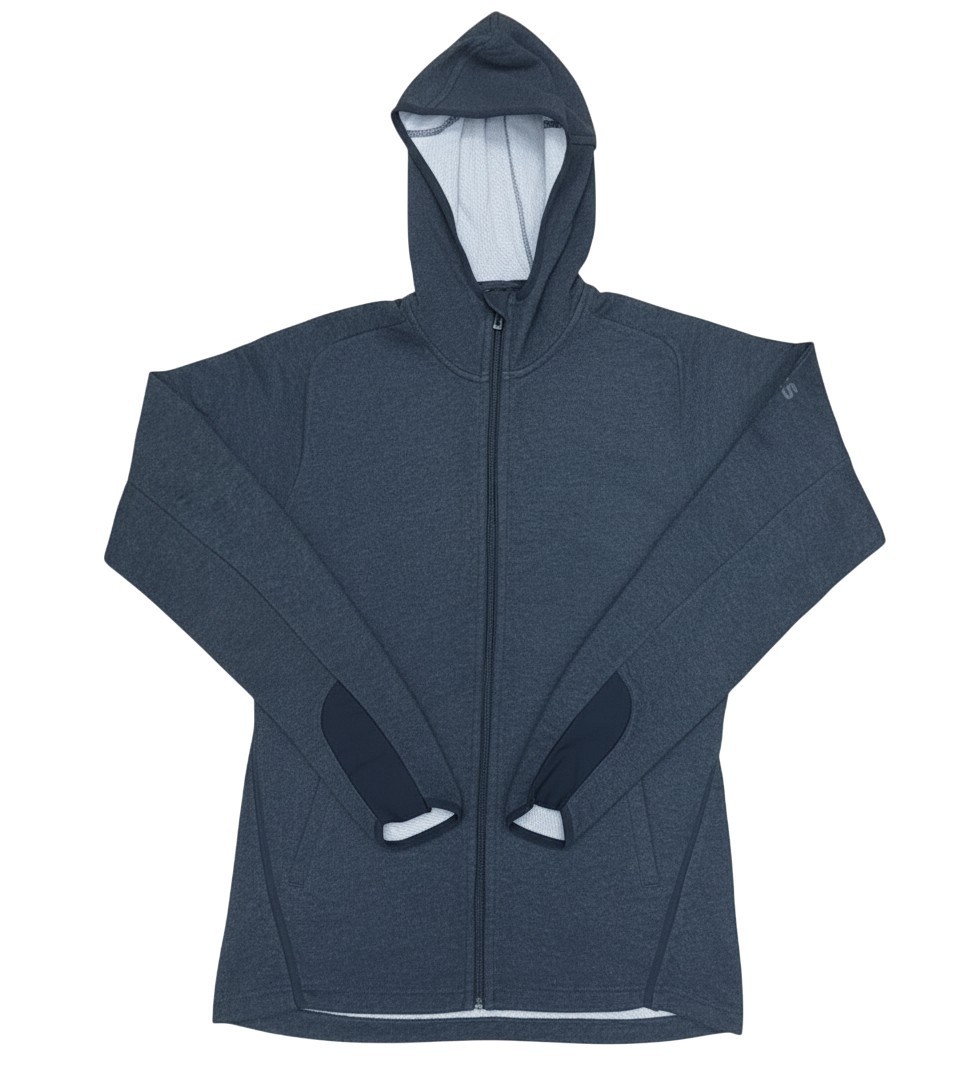 Adidas Mens Hoodie Small Grey Climalite Freelift Full Zip High Neck Breathable