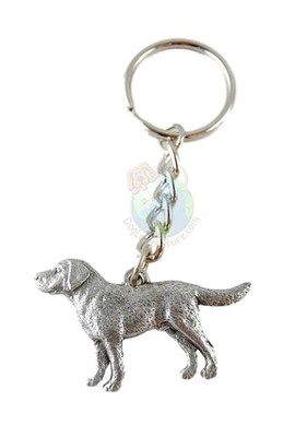 Labrador Retriever Keychain Pewter