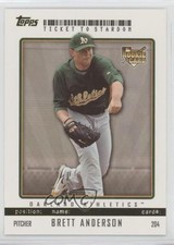 2009 Topps Ticket To Stardom Gold 4/50 Brett Anderson #204 0af