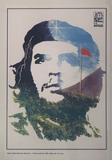 Vintage Cuba Cuban Ernesto Che Guevara USSR political Latin America art poster