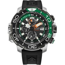 Orologio Citizen Uomo Promaster Aqualand Eco-Drive Chrono Cinturino Nero BJ2168-01E