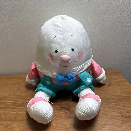 Vintage Department 56 Humpty Dumpty Egg Rare Plush Parachute Stuffed