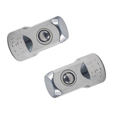 2Pcs 3/8 Inch Drive F x 1/2 Inch M CRV Steel Socket Adapter, Female to Male I...