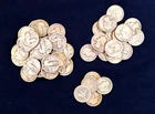 Lot of 54 (90%) Silver Quarters Washington, Standing Liberty, Barber