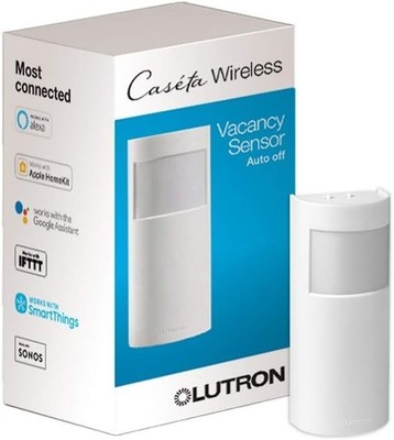 Lutron Caseta PD-VSENS-WH Vacancy Motion Sensor Wireless White Smart