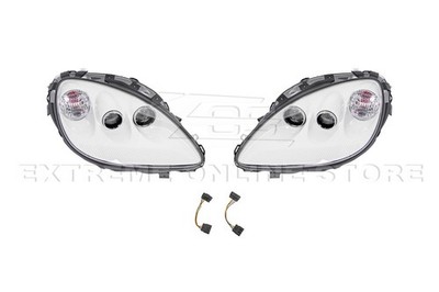 EOS HEADLIGHTS HID LIGHTING PAINTED WHITE HOUSING FOR CORVETTE 05-13 C6 PAIR