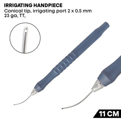 Aspirating cannula handpiece Conical Tip 23 ga Titanium Ophthalmic Instruments